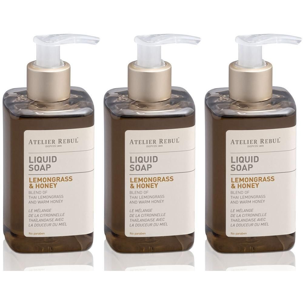 Atelier Rebul Lemongrass & Honey Liquid Soap x3 3x250 ml Flüssigseife