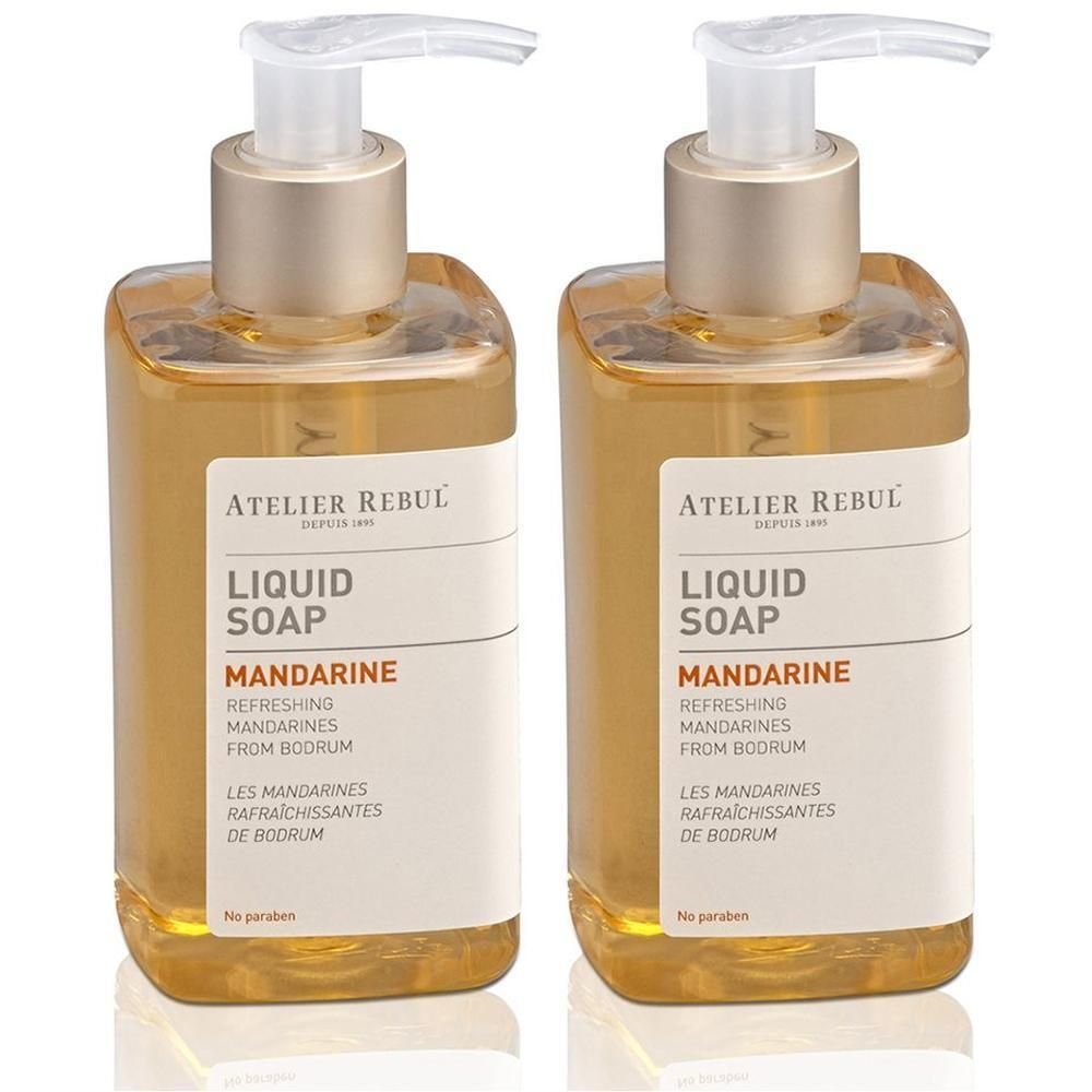 Atelier Rebul Mandarine Liquid Soap x2 2x250 ml Flüssigseife