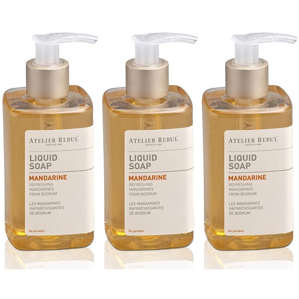 Atelier Rebul Mandarine Liquid Soap x3 3x250 ml Flüssigseife