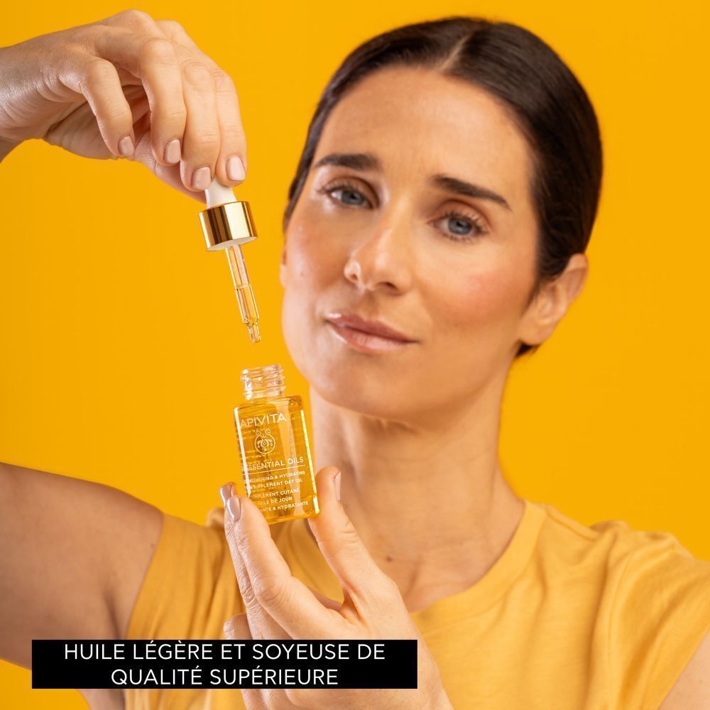 Apivita Beessential Oils Complément Cutané Huile de Jour Fortifiante & Hydratante