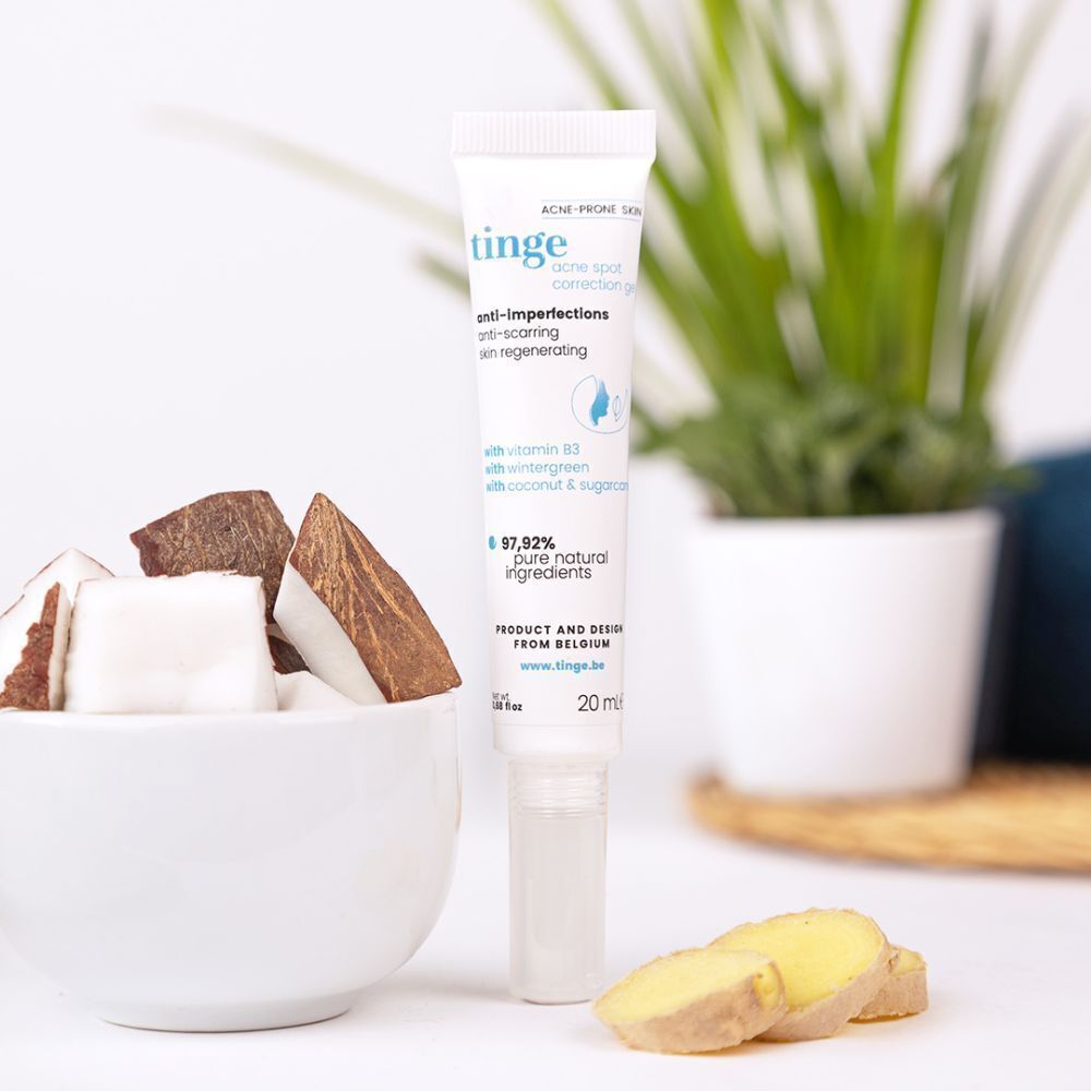 Tinge Gel Acne Spot Correction | Contre les Boutons & Imperfections | Exfoliant | Régulateur de Sébum