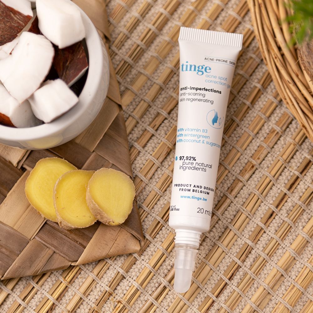 Tinge Gel Acne Spot Correction | Contre les Boutons & Imperfections | Exfoliant | Régulateur de Sébum