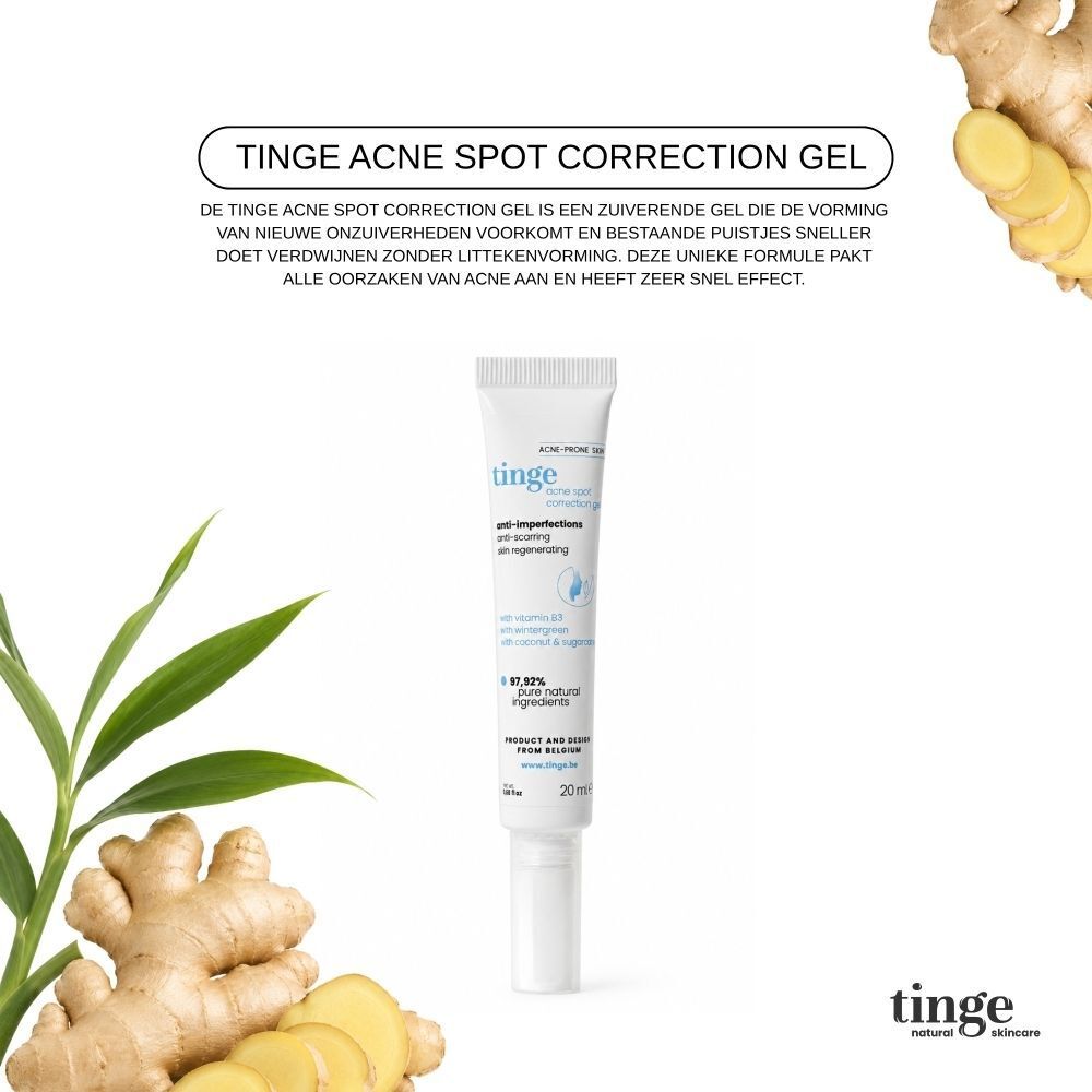 Tinge Acne Spot Correction Gel | Tegen Puistjes & Onzuiverheden | Exfoliërend | Sebum-Regulerend