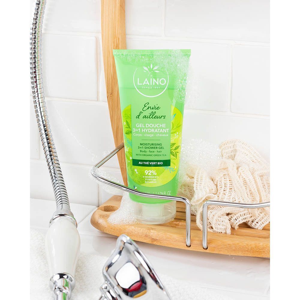 Laino Gel Douche 3 en 1 aux Thé Vert Bio