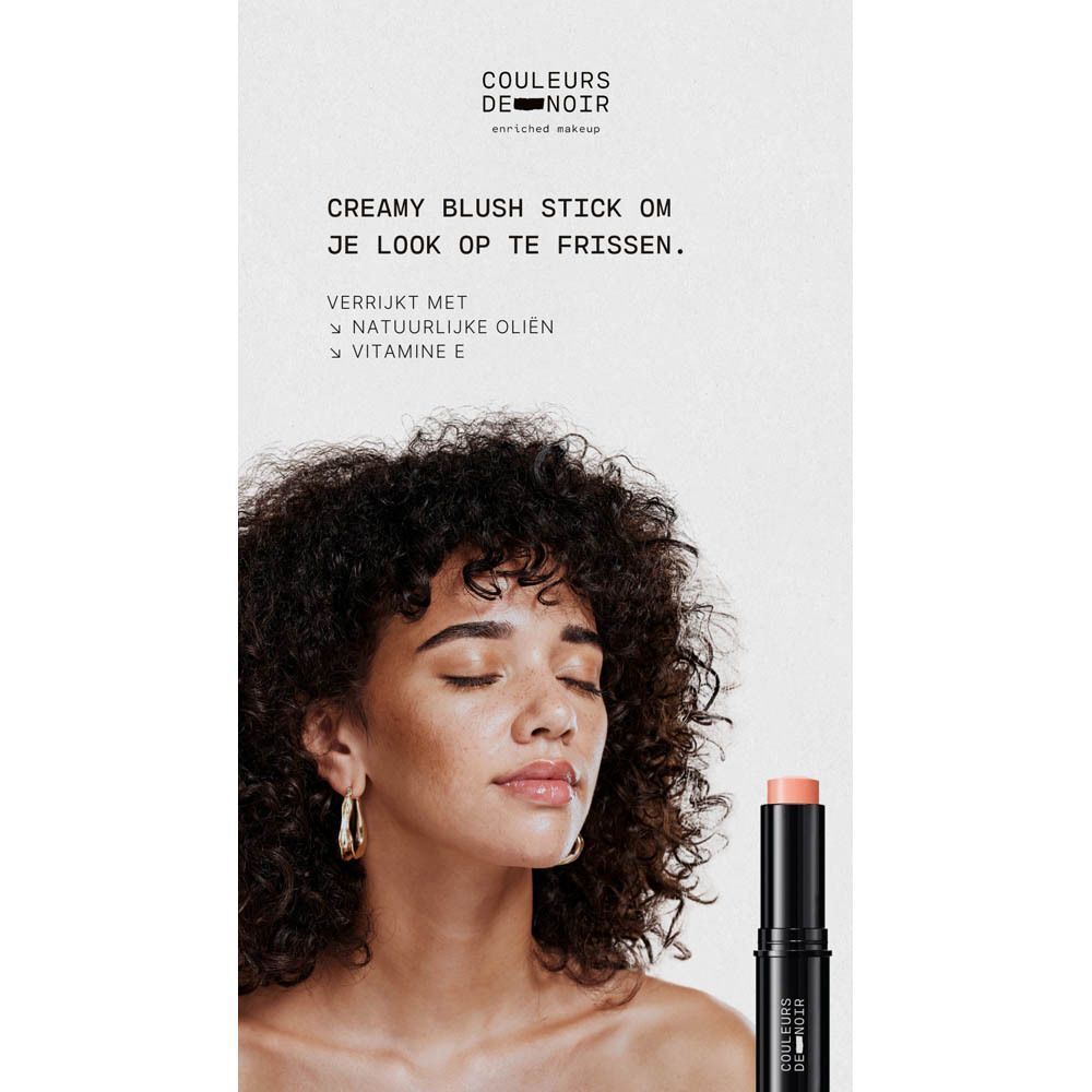 Couleurs de Noir CREAMY BLUSH STICK 02 Soft Pink