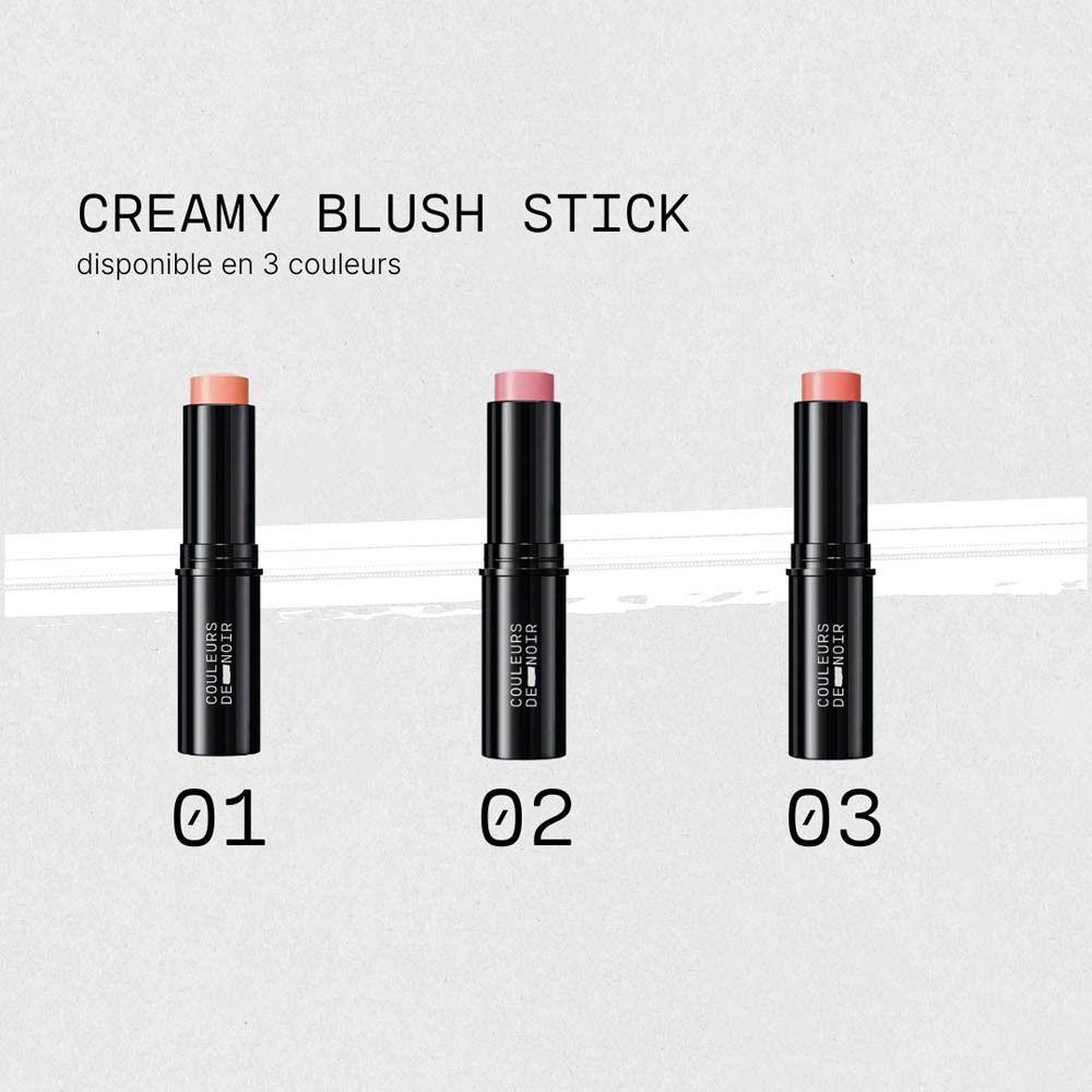 Couleurs de Noir CREAMY BLUSH STICK 03 Burnt Rose
