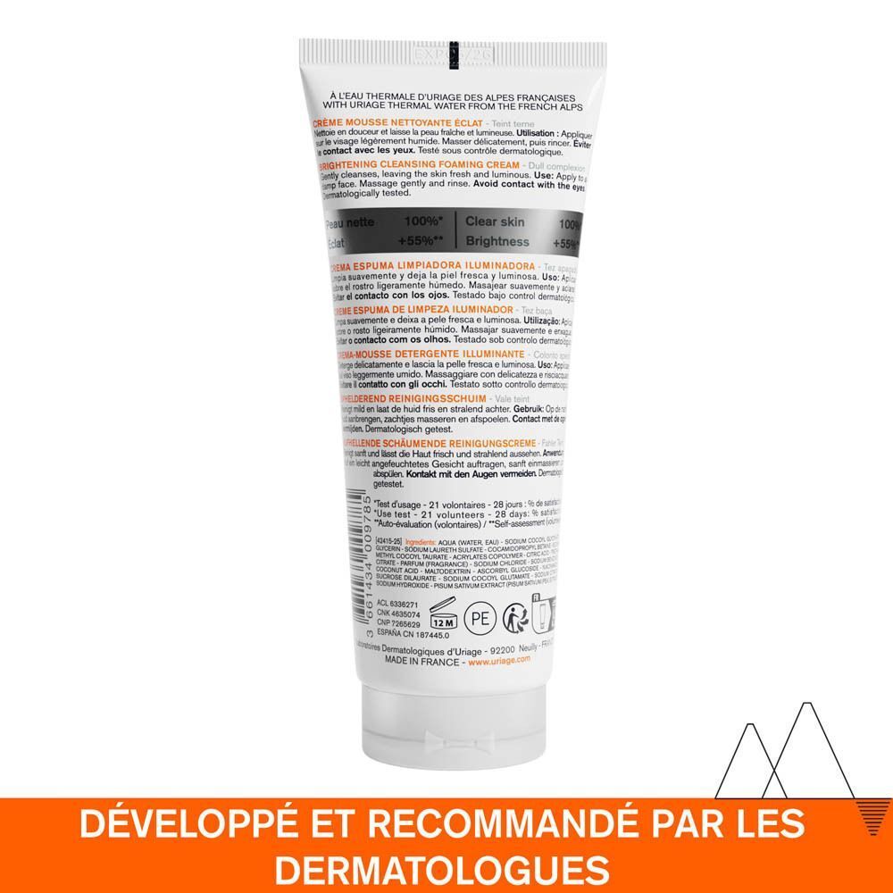 Uriage Dépiderm Crème Mousse Nettoyante Éclat