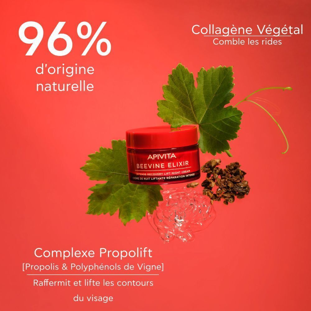 Apivita Beevine Elixir Crème de Nuit Liftante Réparation Intense