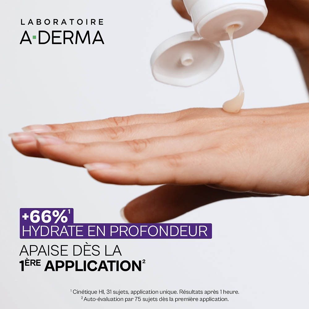 A-Derma Epitheliale Ultra Repair hydrate et apaise la peau dès la première application.