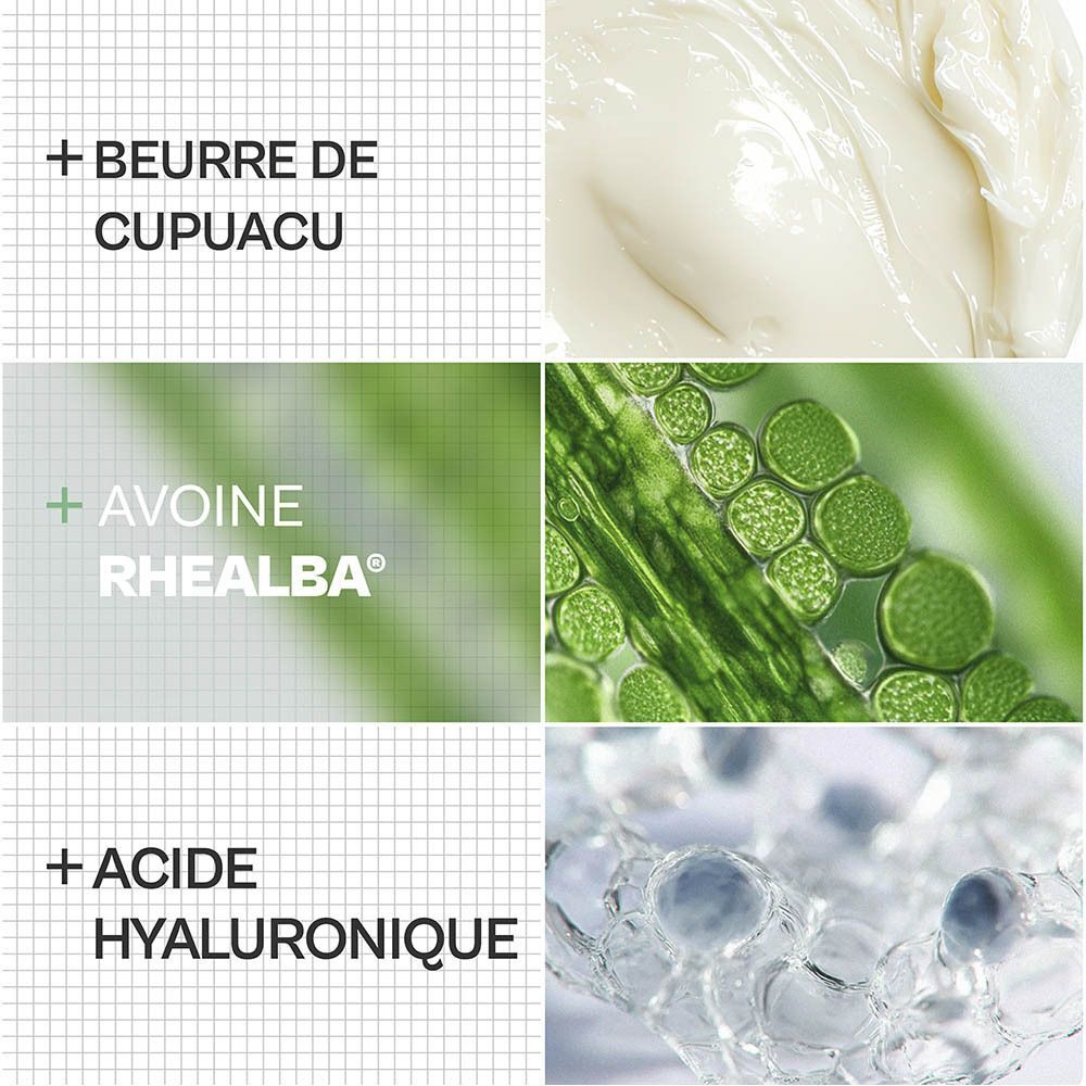 Ingrédients d'A-Derma Epitheliale Ultra Repair : beurre de cupuaçu, avoine Rhealba, acide hyaluronique.