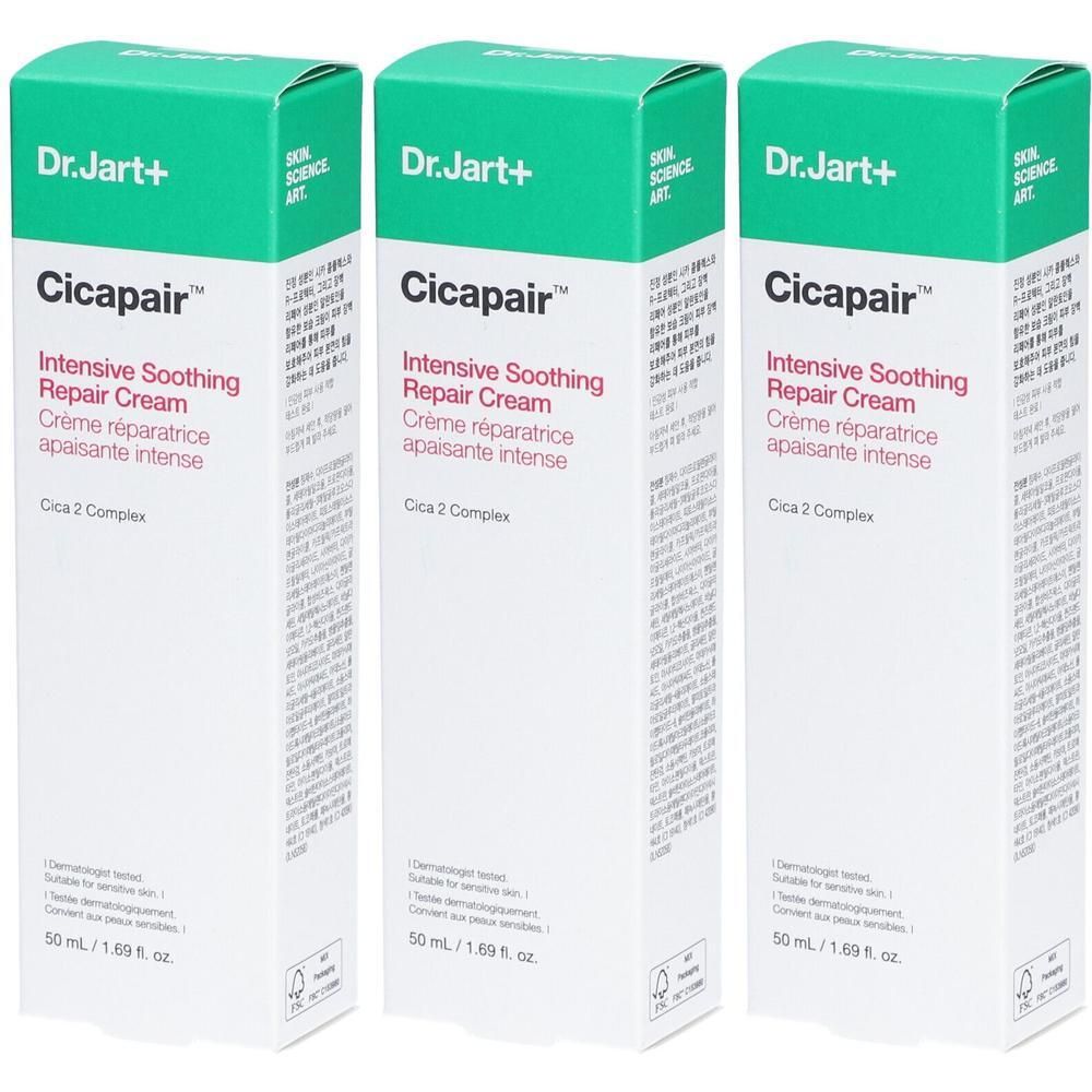 Dr.Jart+ Cicapair Intensive Soothing Repair Anti Redness Cream x3 3x50 ml Creme
