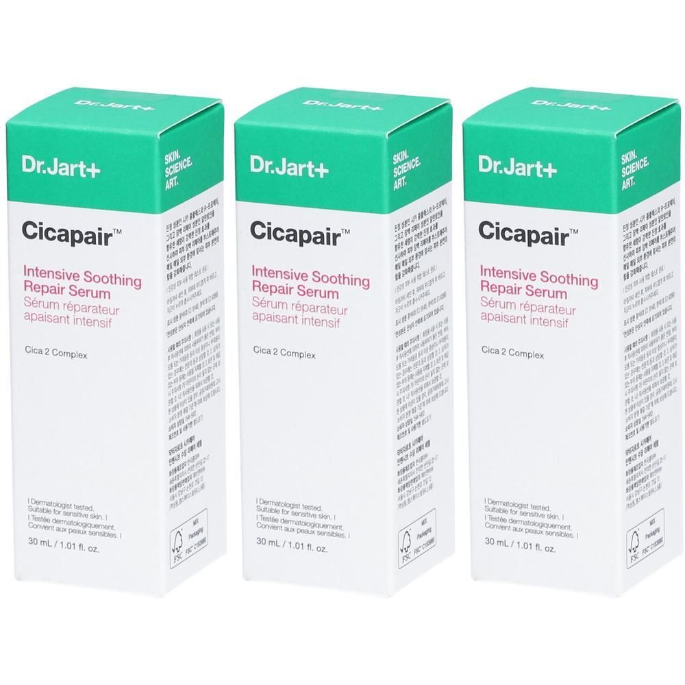 Dr.Jart+ Cicapair Intensive Soothing Repair Anti Redness Serum x3 3x30 ml Gel