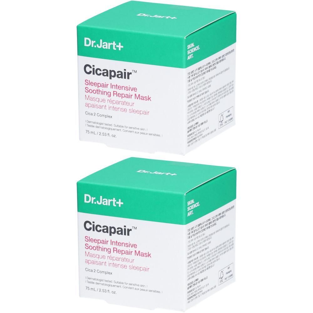 Dr.Jart+ Cicapair Sleepair Intensive Soothing Repair Anti Redness Mask x2 2x75 ml Gesichtsmaske