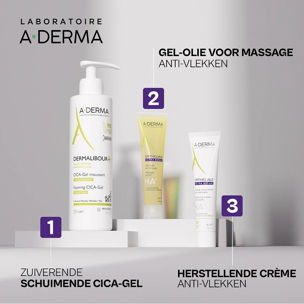 A-Derma Epitheliale Ultra Repair,Gel-Olie voor Massage tegen vlekken | Littekens en striemen