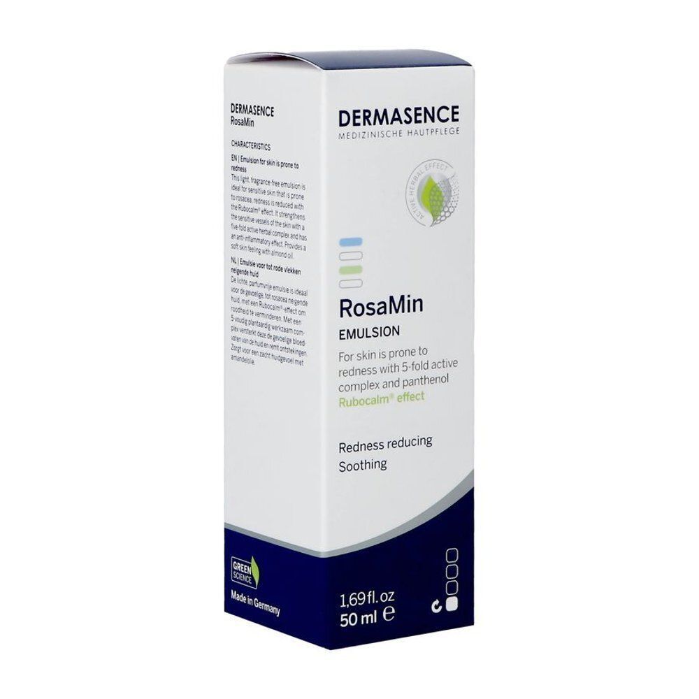 Boîte Dermasence RosaMin Émulsion, 50 ml.
