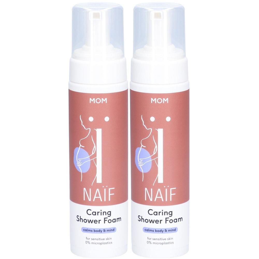Naïf Caring Shower Foam 200ml x2 2x200 ml Schaum