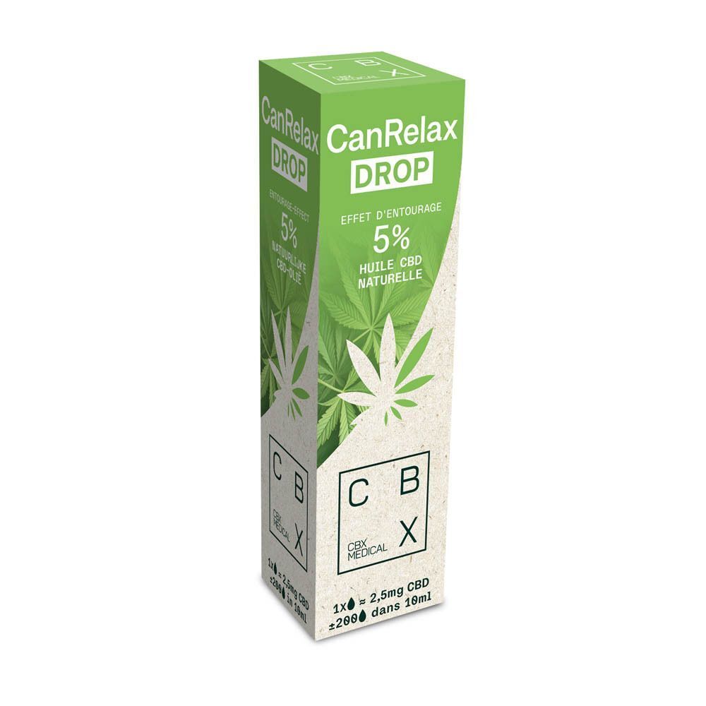 CBX Medical CanRelax Drop Huile de CBD Naturelle 5 %