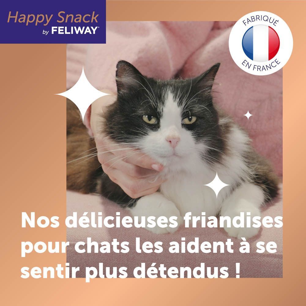 Feliway Happy Snack pour chats, 2x 5 sticks.