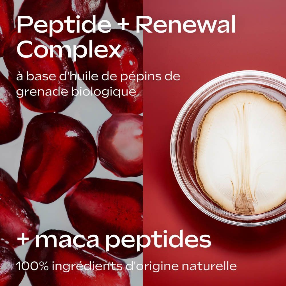 Lait-Sérum Raffermissant Grenade Weleda: Complexe Peptide + Renouvellement, peptides de maca.