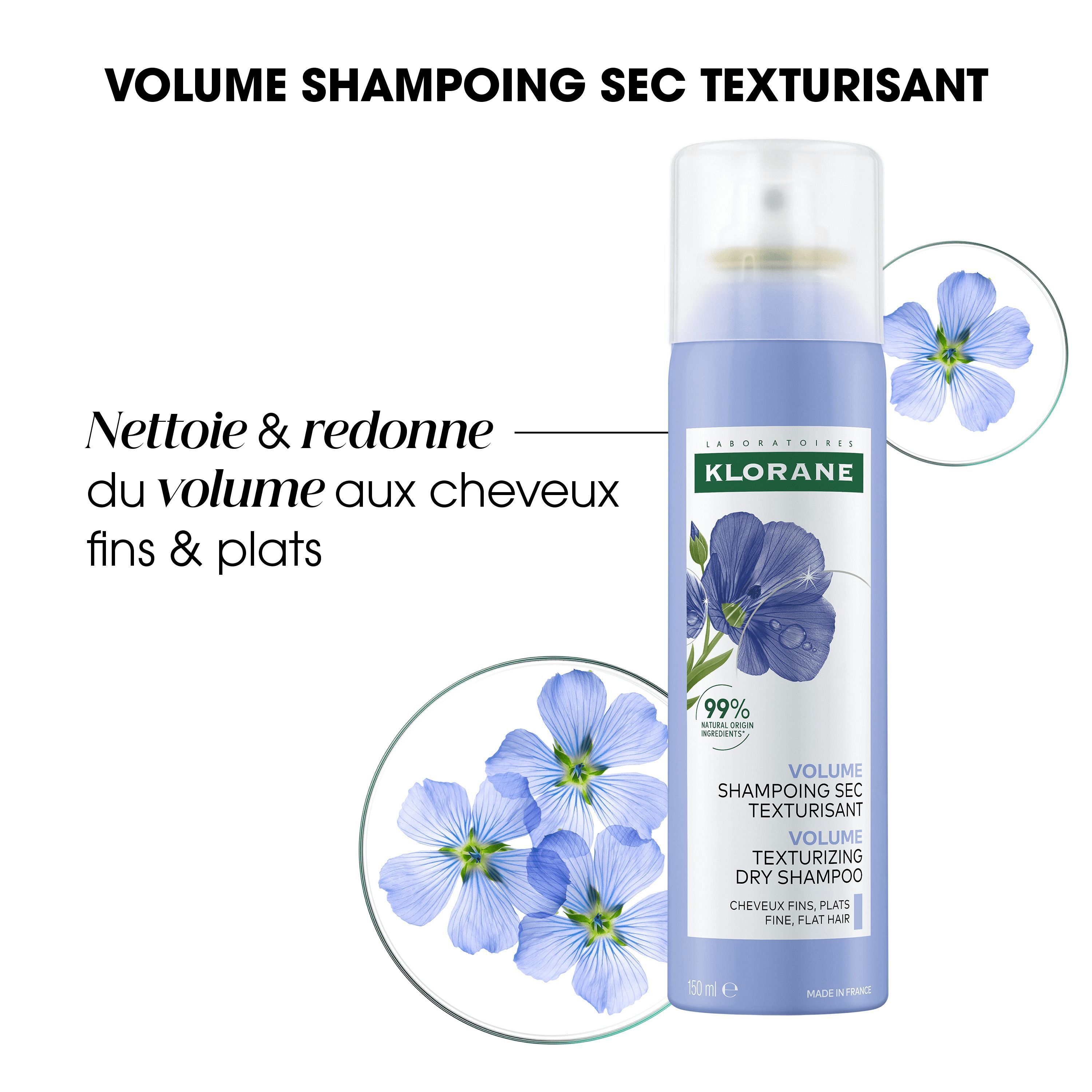 Klorane Volume Shampoing Sec Texturisant