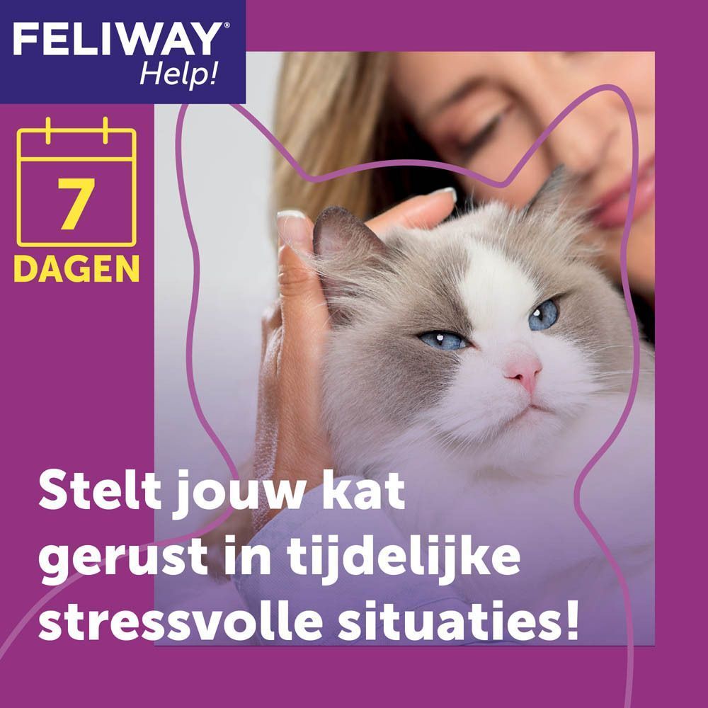 FELIWAY Help! verdamper en navulcartridge om katten te kalmeren in stresssituaties.