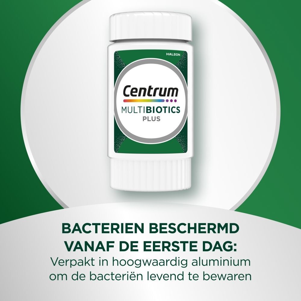 Aluminium flesje Centrum Multibiotics Plus.