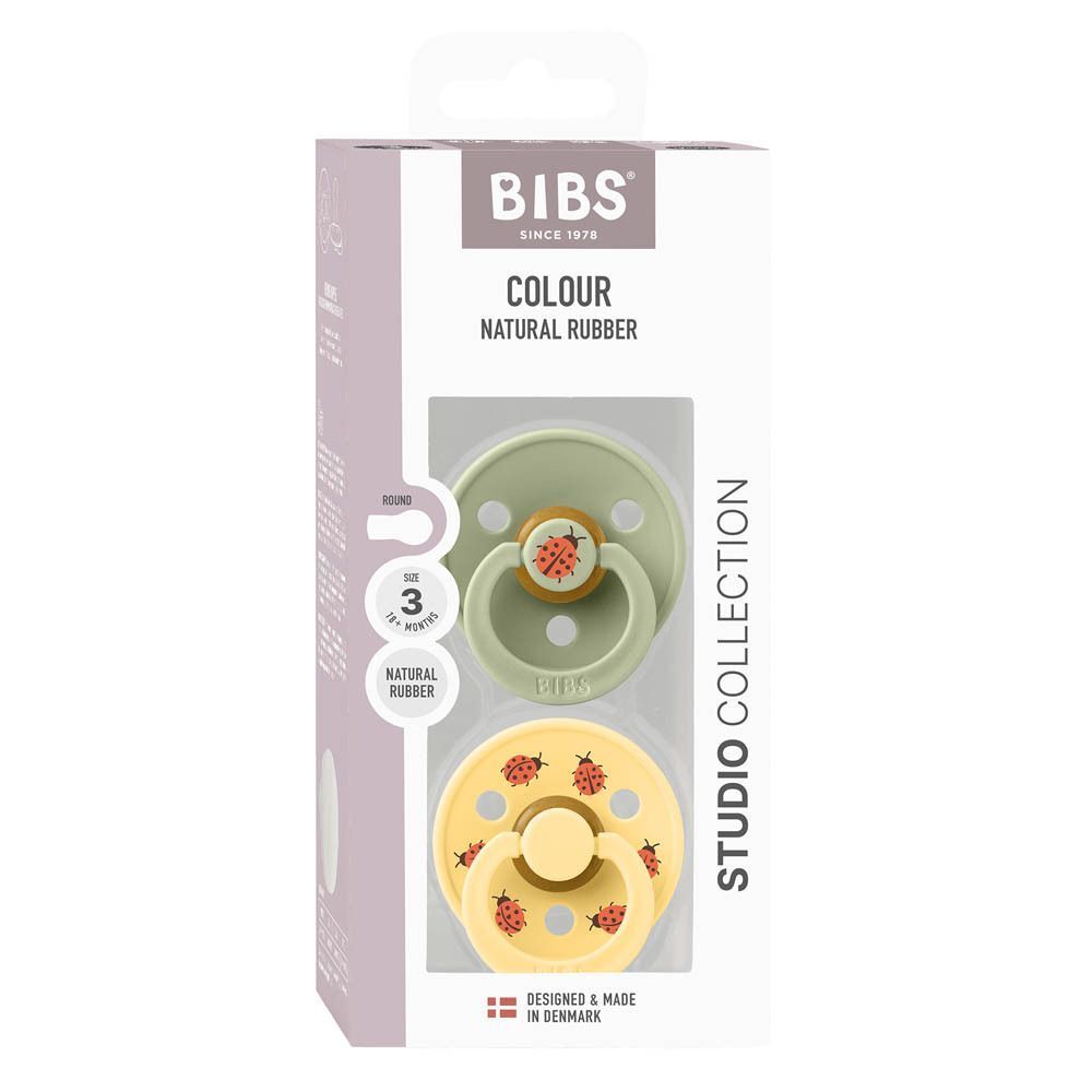 BIBS Studio Duo Garden Fopspenen Lady Sage/Butter Maat 3 | 18+ Maanden