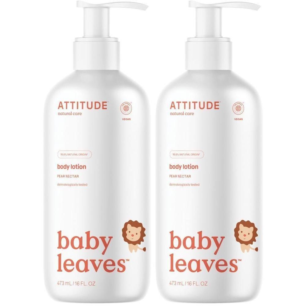 Attitude Baby Leaves Body Lotion Peer & Nectar x2 2x473 ml Körperlotion