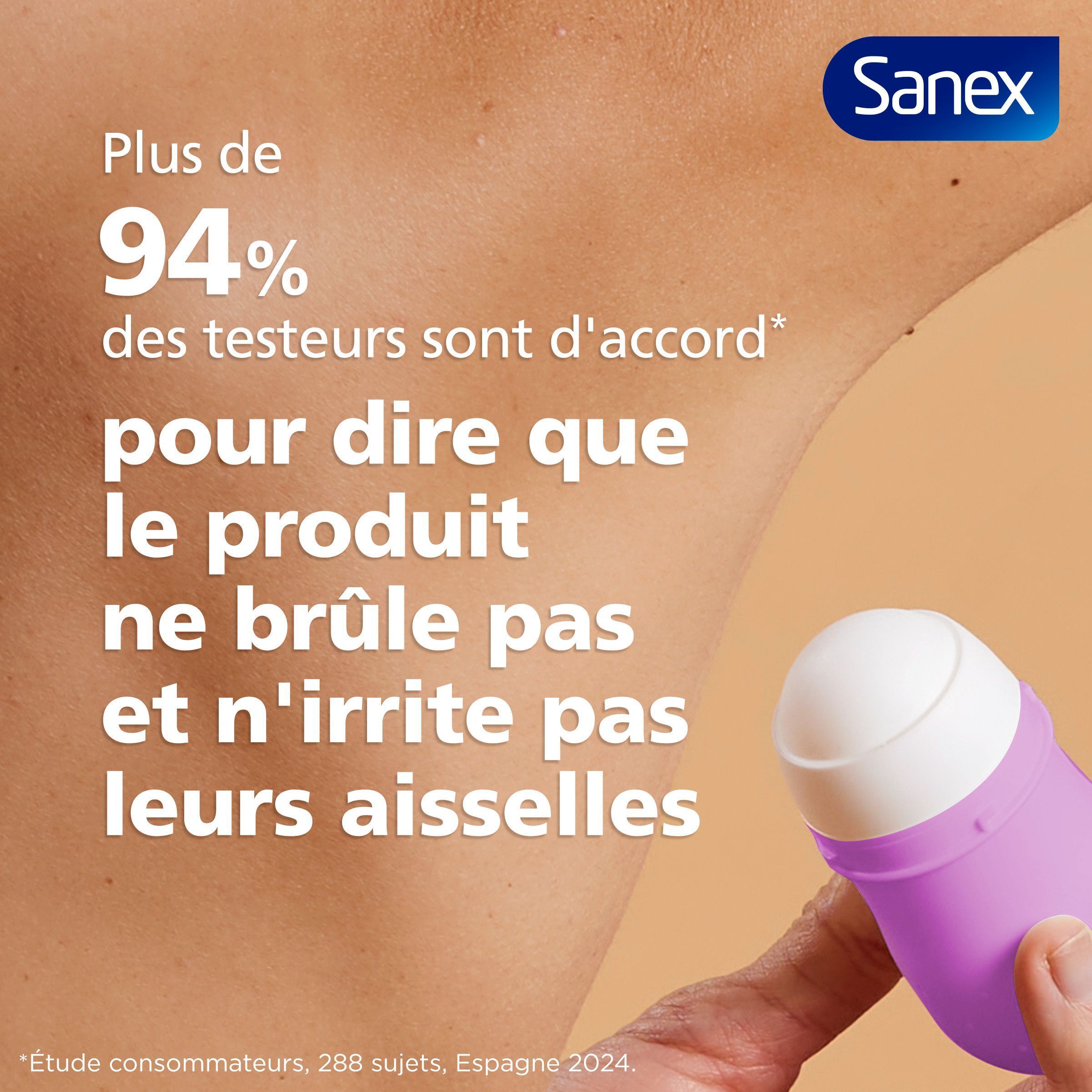 Sanex Derma Care+ Invisible 72h Anti-transpirant Deodorant Roller