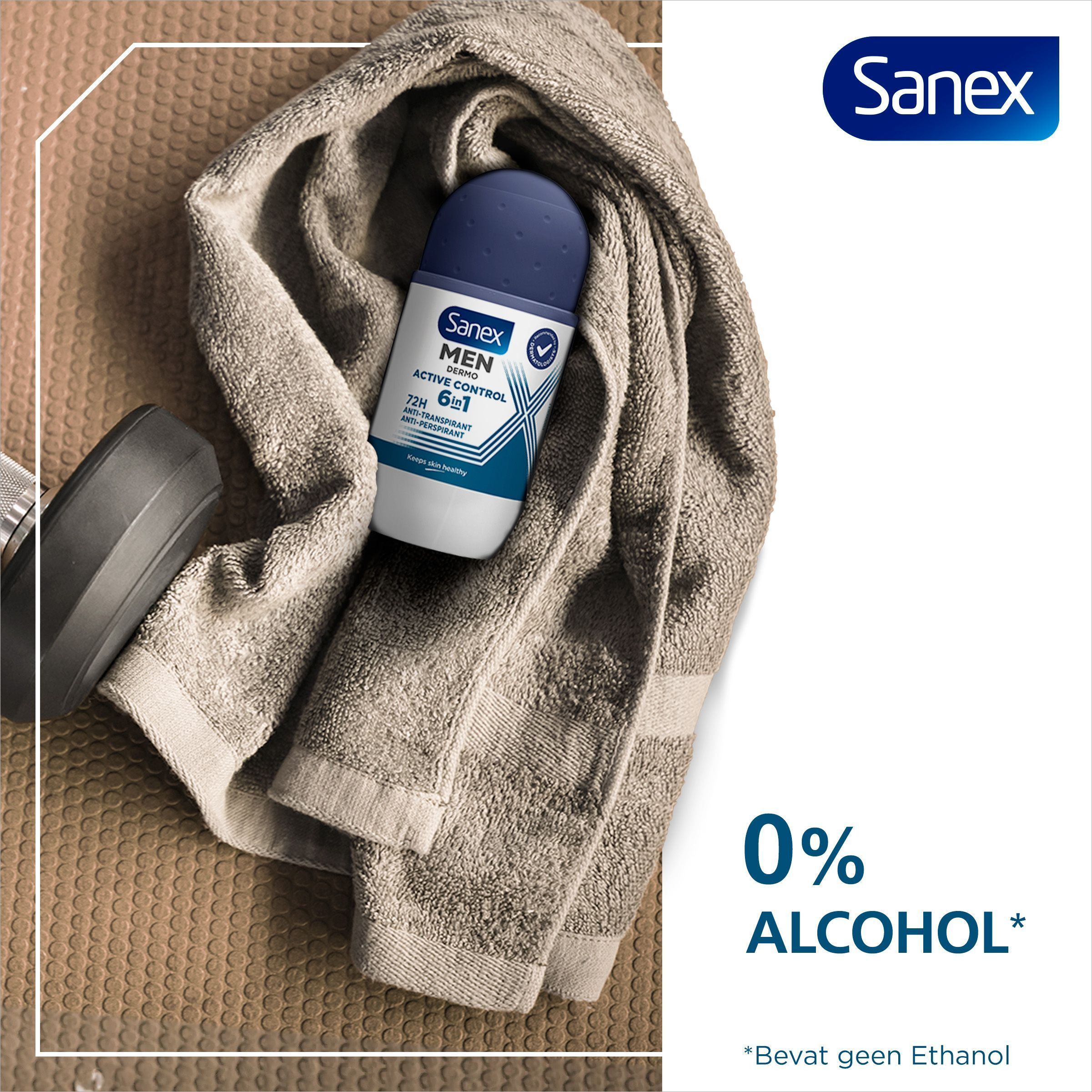 Sanex Men Active Control 72u Anti-transpirant Deodorant Roller