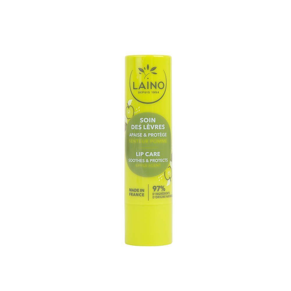 Laino Lippenverzorging Appel. Kalmeert en beschermt. 97% ingrediënten van natuurlijke oorsprong.