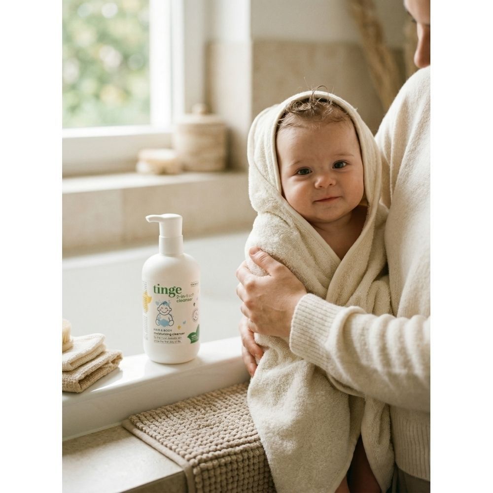Tinge for Babies Gel Lavant 2-en-1 Cheveux & Corps | Nettoyage Doux | Hydratant | Peau Fragile de Bébé