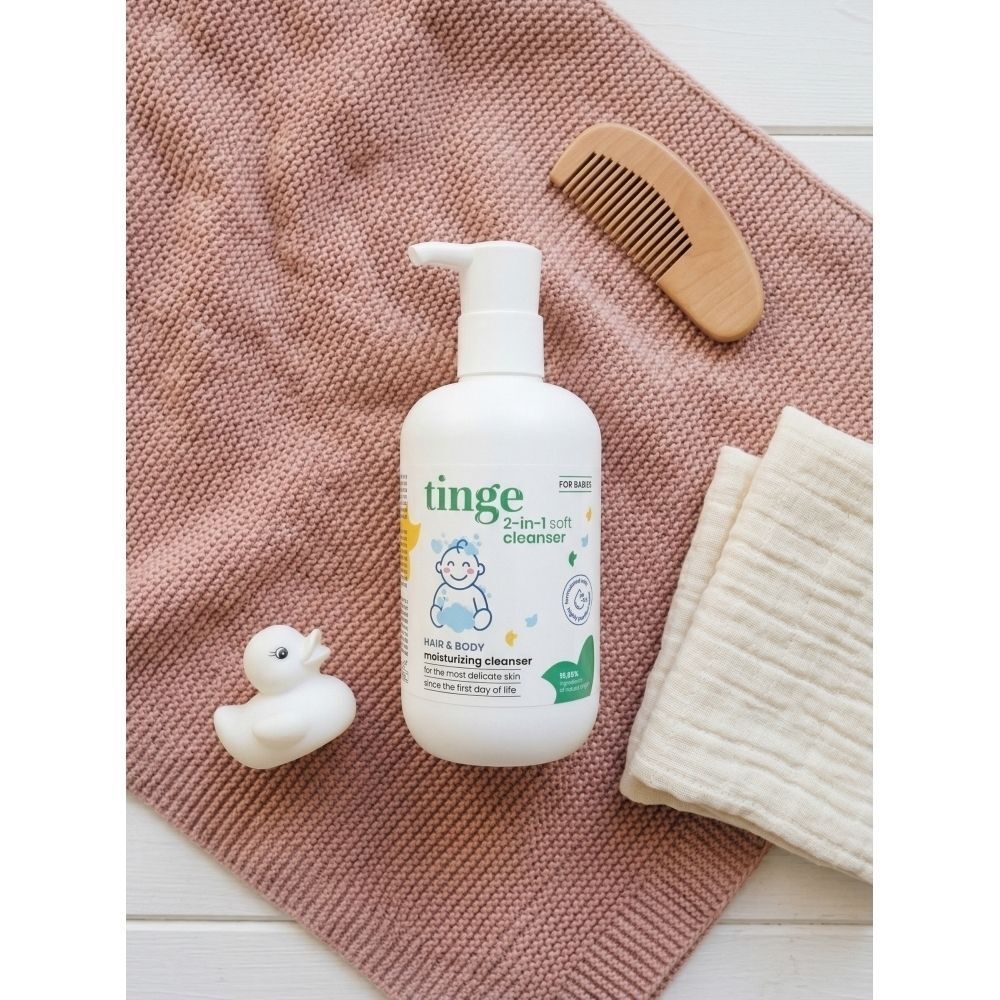 Tinge for Babies Gel Lavant 2-en-1 Cheveux & Corps | Nettoyage Doux | Hydratant | Peau Fragile de Bébé
