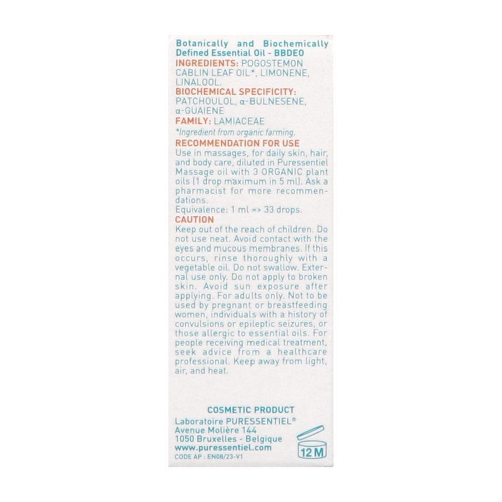 Puressentiel Patchoeli Essentiële Olie Bio