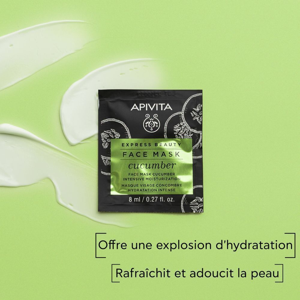 Apivita Express Beauty Face Mask Cucumber Intensive Moisturization