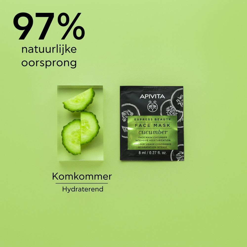 Apivita Express Beauty Face Mask Cucumber Intensive Moisturization