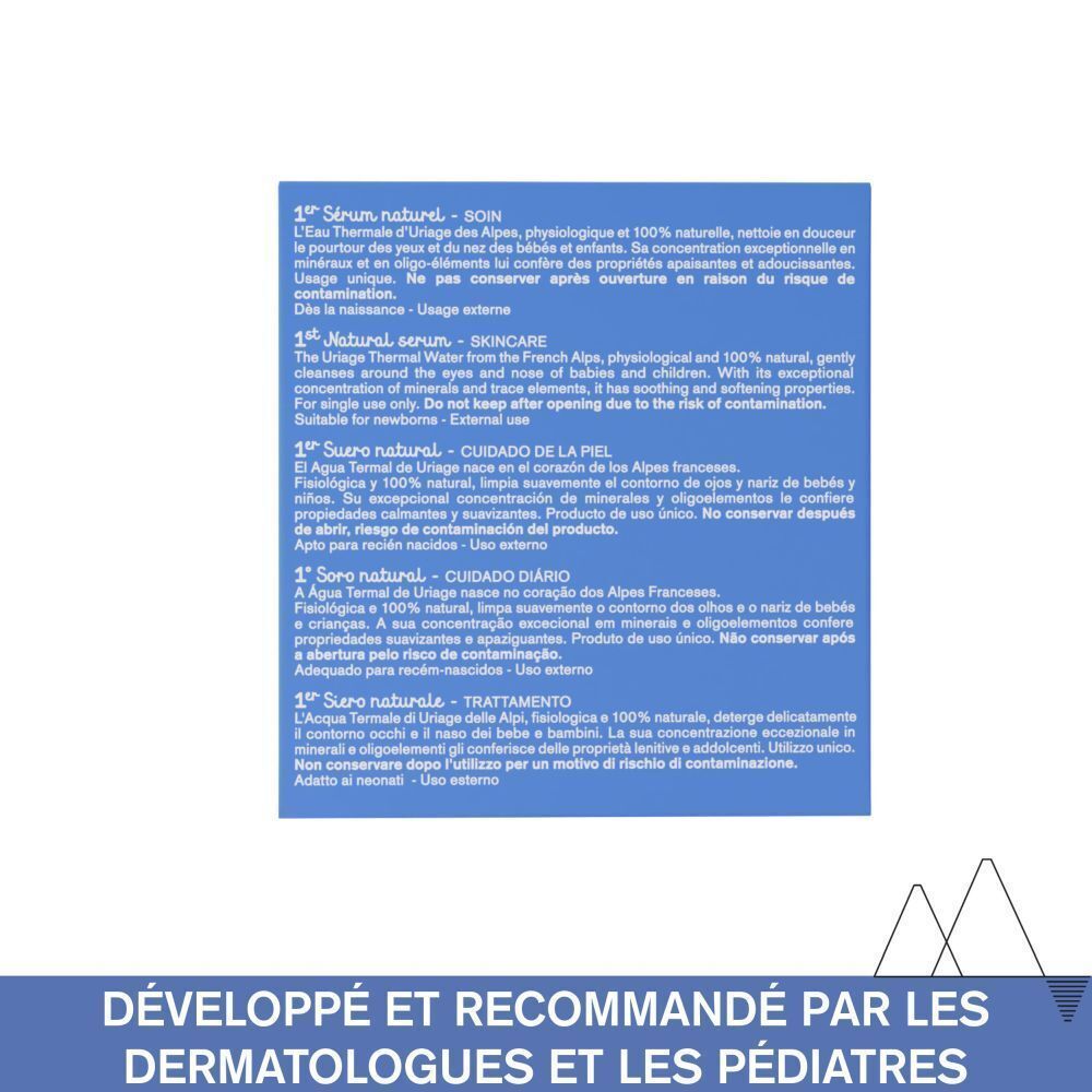 Uriage Bébé 1er Sérum Naturel : Composition et instructions d'utilisation.