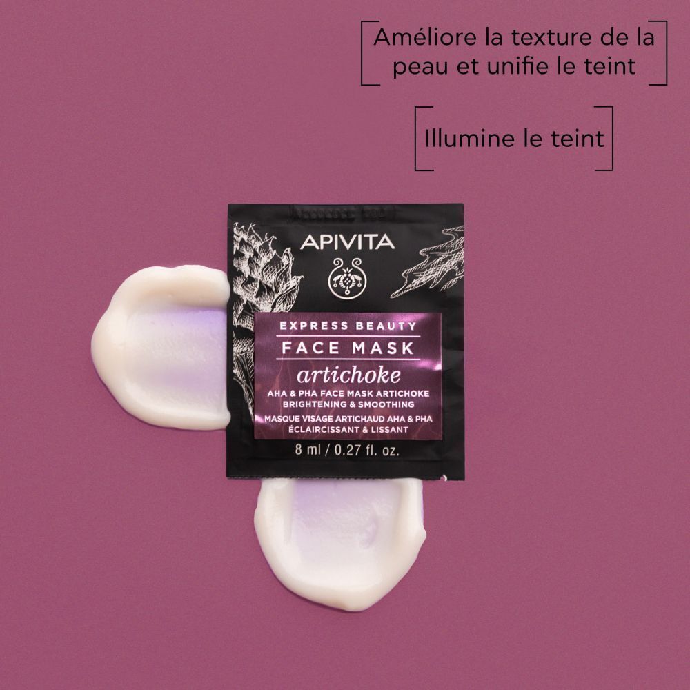 Apivita Express Beauty Masque Visage Artichaud AHA & PHA