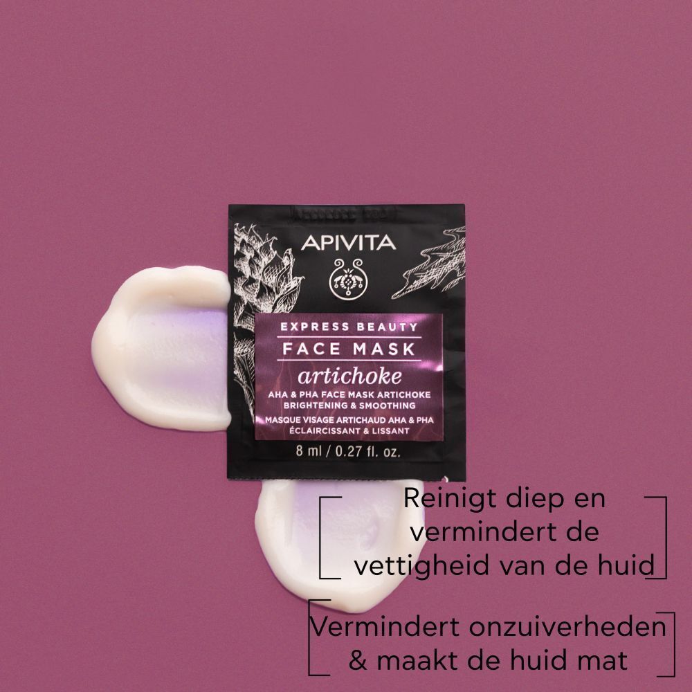 Apivita Express Beauty AHA & PHA Face Mask Artichoke Brightening & Smoothing