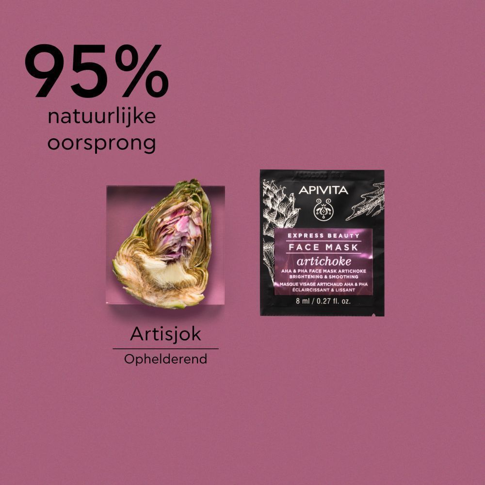 Apivita Express Beauty AHA & PHA Face Mask Artichoke Brightening & Smoothing