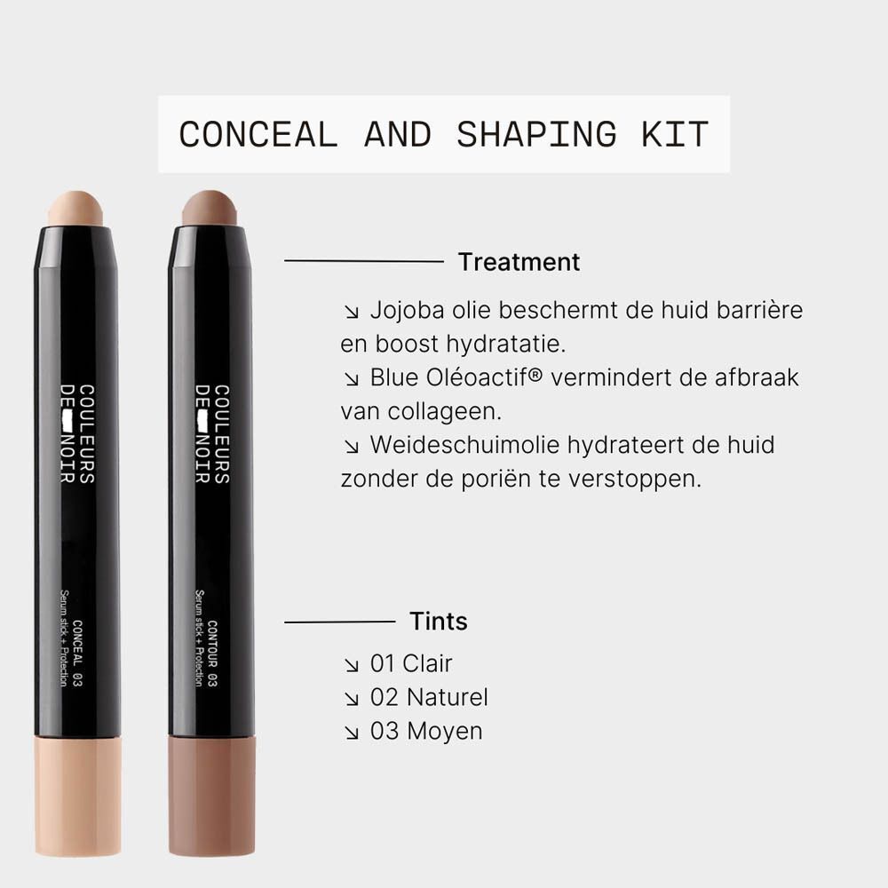 Couleurs de Noir Conceal and Shaping Kit 03 Moyen