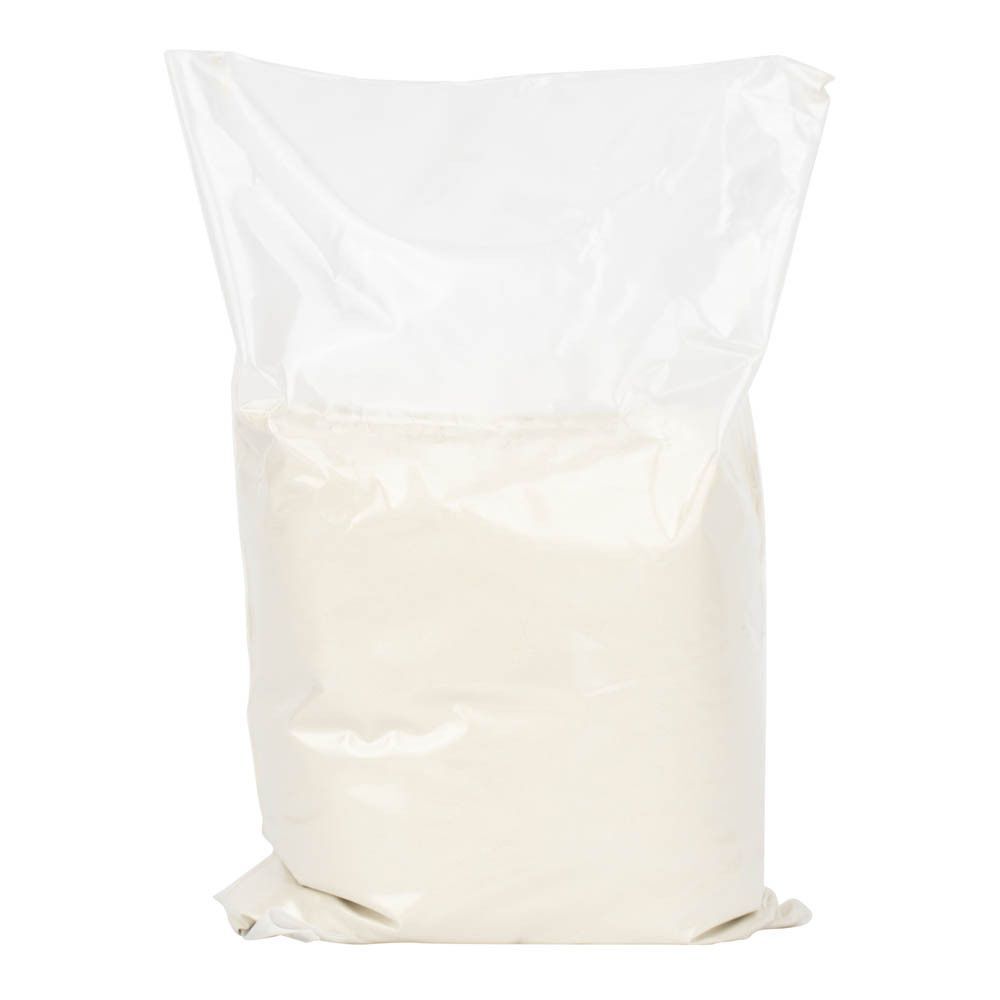 Un sac transparent contenant Laino Argile Surfine Verte, argile verte fine.