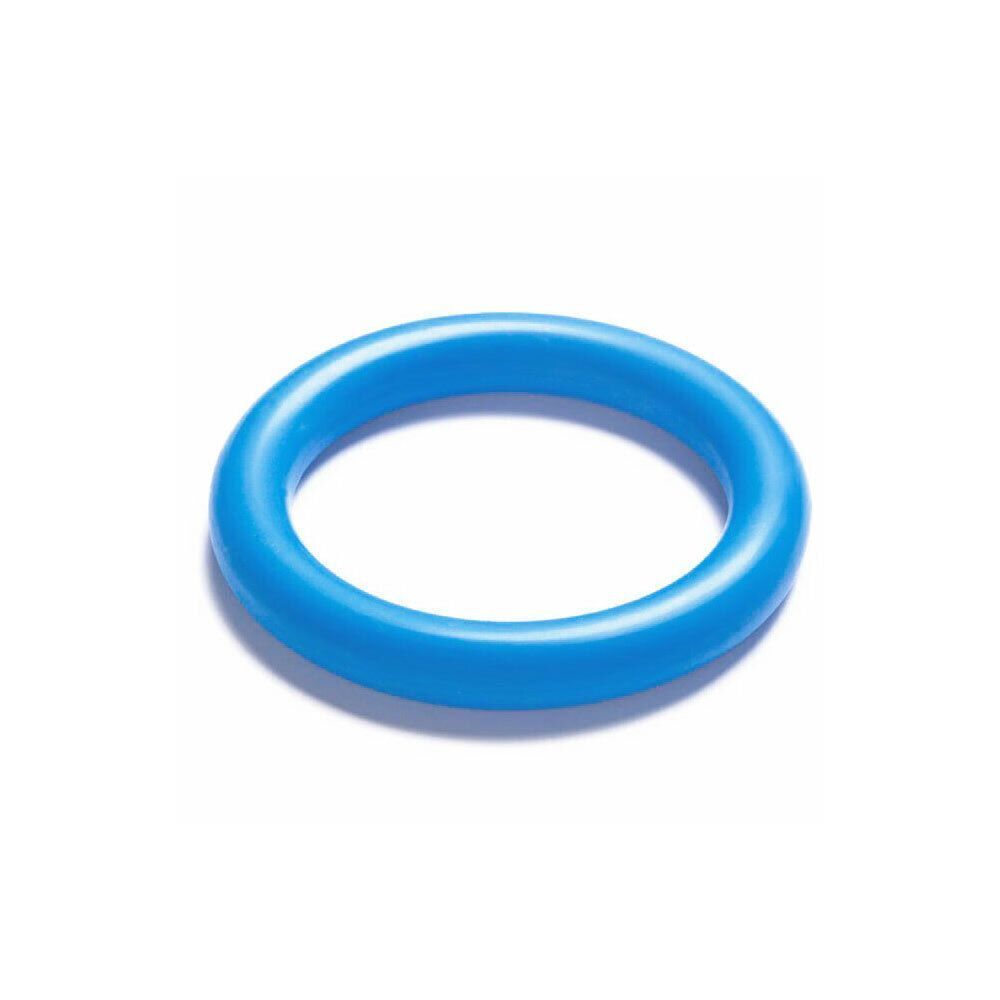 Anneau bleu en caoutchouc, individuel.