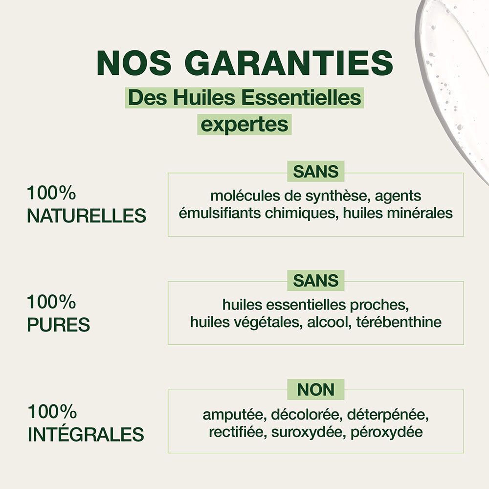 Pranarôm Aromapoux Lotion : garanties, 100% naturelle, pure et intégrale.