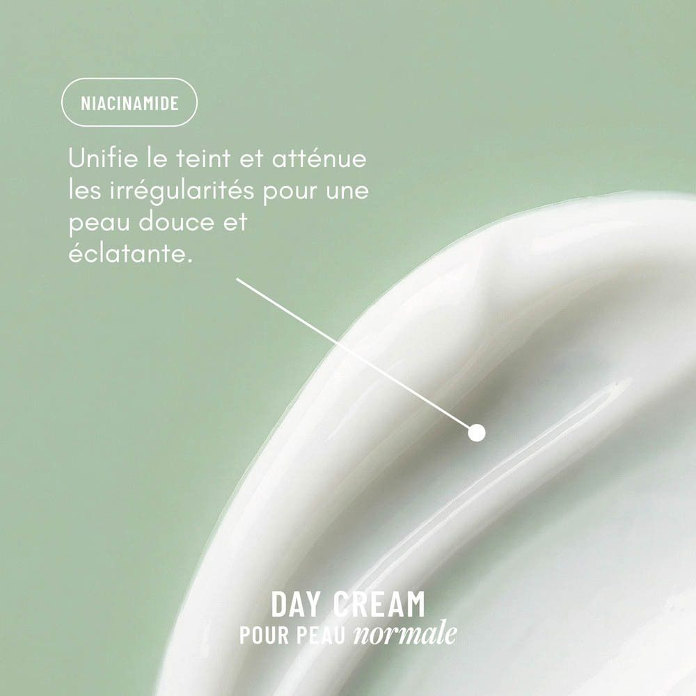 Gros plan de WONDR Day Cream avec Niacinamide pour unifier le teint.