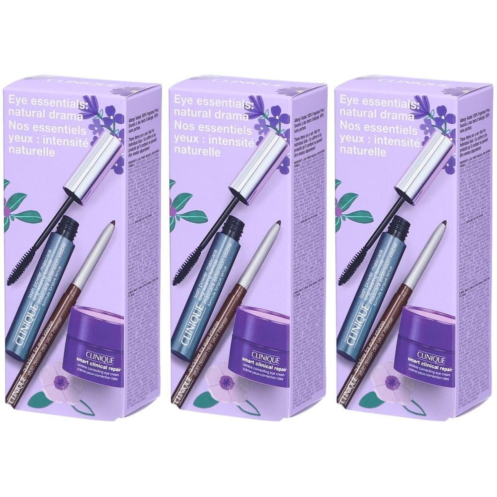 Clinique Eye Essentials Natural Drama 3st - 1 Set x3 3x1 St