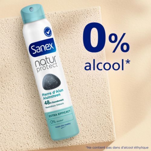 Sanex Natur Protect | Déodorant à la pierre d'Alun |Extra Efficacy 48H
