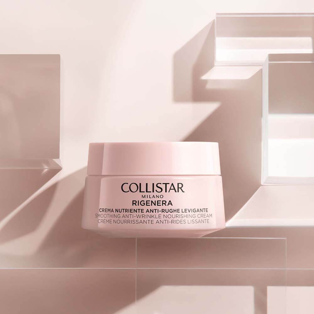 Collistar Rigenara crème nourrissante lissante anti-rides dans un pot rose.