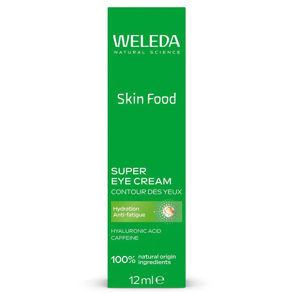 Groene tube Weleda Skin Food Super Eye Cream, 12ml, 100% natuurlijke ingrediënten.