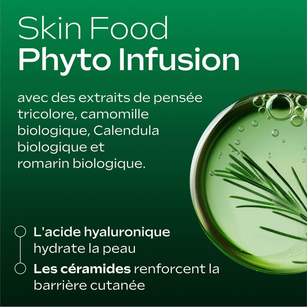 Weleda Skin Food Phyto Infusion avec extraits de plantes et acide hyaluronique.